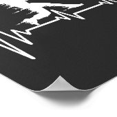 Baseball-hartslag grappige Baseball-spelers Poster (Hoek)