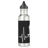 Baseball-hartslag grappige Baseball-spelers Waterfles (Links)