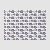 Baseball Hat, Glove and Ball Pattern Tissuepapier (Voorkant)