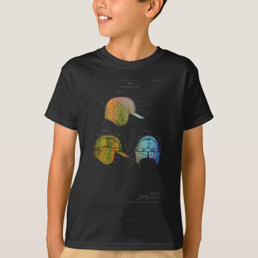 BASEBALL HELMET PATENT - Youth T-shirt Mannen/Boys (Voorkant)
