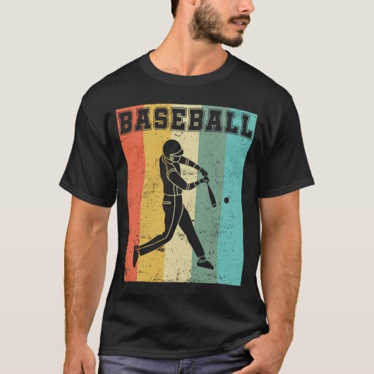 Baseball Hitter Happy Team Player Coach T-shirt (Voorkant)