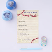 Baseball hoe goed je weet dat je de moeder bent flyer (Enkel)