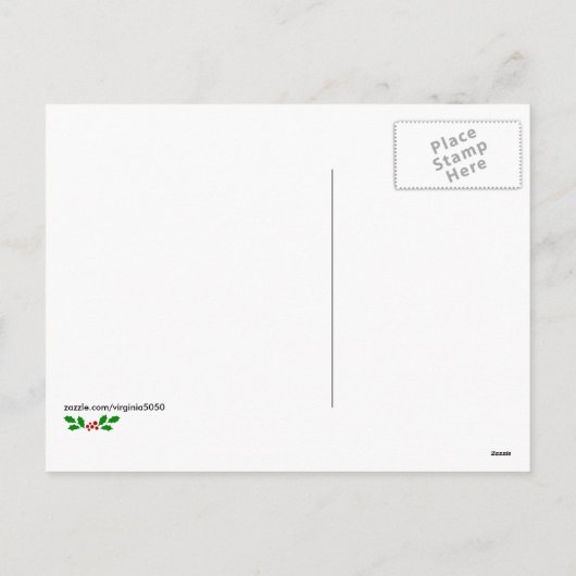 Baseball Holiday Design, prettig kerstfeest Feestdagenkaart (Achterkant)