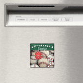 Baseball Holiday Gift kerststeniging studenten Magneet (Insitu (Vaatwasser))