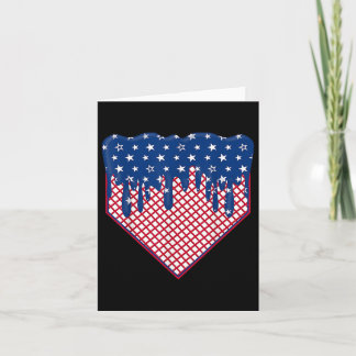 Baseball Home Bord Drip Boys Ice Cream US Flag 4t Kaart