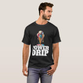 Baseball Home Bord Drip Ice Cream Drip Baseball B T-shirt (Voorkant volledig)