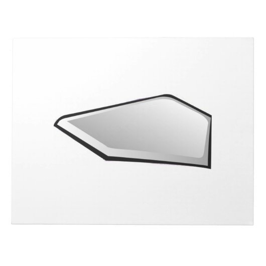 Baseball Home Bord Notitieblok (Voorkant)