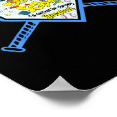 Baseball Home Bord Potlood Bat Terug naar School B Poster (Hoek)