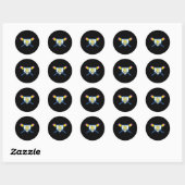 Baseball Home Bord Potlood Bat Terug naar School B Ronde Sticker (Vel)