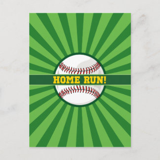Baseball Home Run Briefkaart