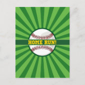 Baseball Home Run Briefkaart (Voorkant)
