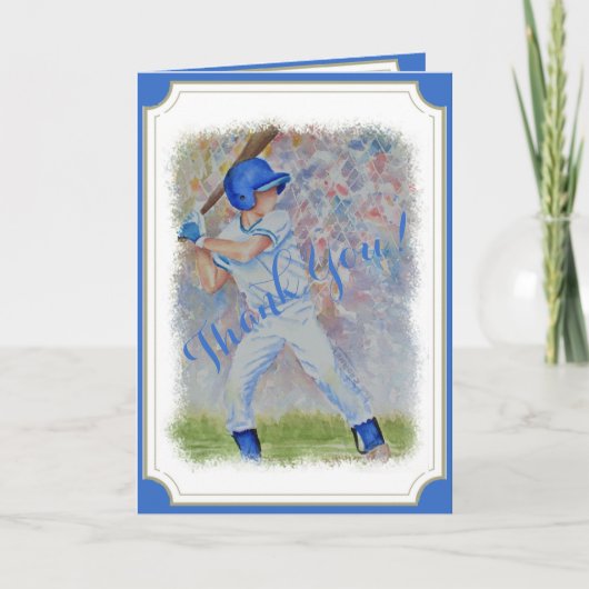 BASEBALL HOME RUN DANK U BEDANKKAART (Voorkant)