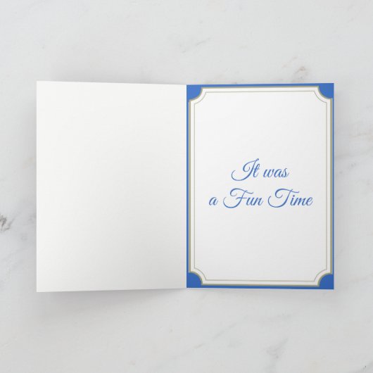 BASEBALL HOME RUN DANK U BEDANKKAART (Binnen)