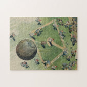 Baseball Home run - Vogels OogUitzicht Legpuzzel (Horizontaal)