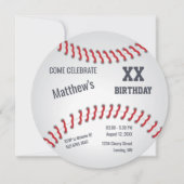 Baseball Home Sluggers Birthday Party Kaart (Voorkant)