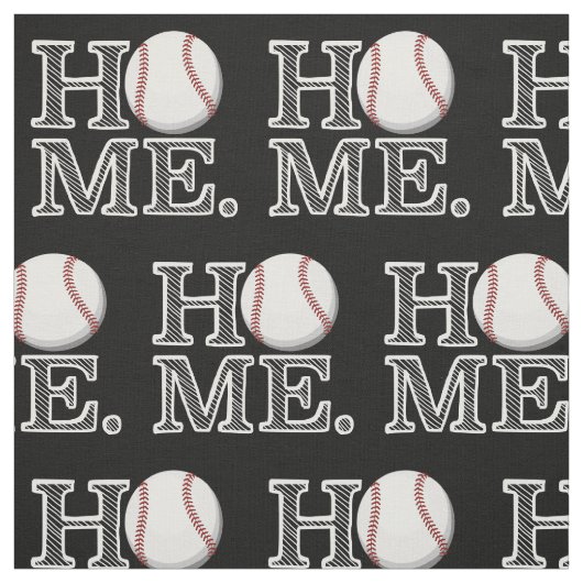 Baseball Home Stof (Swatch)