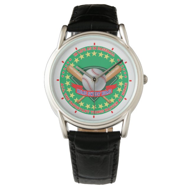 Baseball, Home Sweet Home, Horloge (Voorkant)