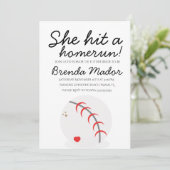 Baseball Homerun Vrijgezellenfeest Sportlover Kaart (Staand voorkant)
