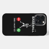 Baseball honkbalspeler Pitcher Catcher Baseman iPhone Hoesje (Achterkant horizontaal)