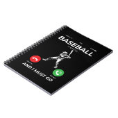 Baseball honkbalspeler Pitcher Catcher Baseman Notitieboek (Linkerzijde)
