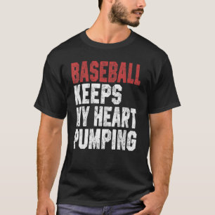 Baseball houdt mijn hart vast aan honkbalspeler Co T-shirt