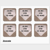 Baseball Humor Vierkante Sticker (Vel)