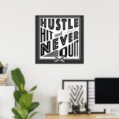 Baseball Hustle, Hit en Stop nooit met Posters afd (Thuiskantoor)