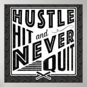 Baseball Hustle, Hit en Stop nooit met Posters afd (Voorkant)