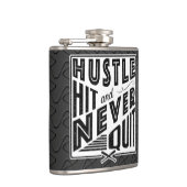 Baseball Hustle, Hit & Nooit Huit Hip Flask stoppe Heupfles (Rechts)