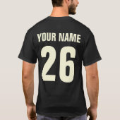 Baseball Hustle Hit & Nooit stoppen, Terug afdrukk T-shirt (Achterkant)