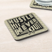 Baseball Hustle Hit stopt nooit met Onderzetters s (Linkerzijde)