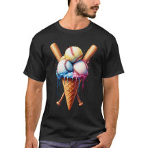 Baseball Ice Cream Cone Sportliefhebber
