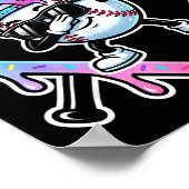 Baseball Ice Cream Drip 67 Player Dabbing Six Seve Poster (Hoek)