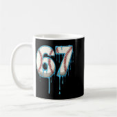 Baseball Ice Cream Drip 67 Six Seven Meme Number 6 Koffiemok (Links)