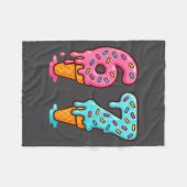 Baseball Ice Cream Drip 6 7 Kids Funny 67 Birthday Fleece Deken (Voorkant (Horizontaal))