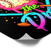 Baseball Ice Cream Drip Number 67 Player 67 Respec Poster (Hoek)