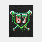 Baseball Ice Cream Drip Number 67 Six Seven Meme C Fleece Deken (Voorkant)
