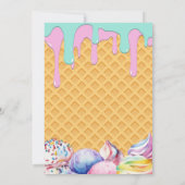 Baseball Ice Cream Drip Six Seven boy 8th Birthday Kaart (Achterkant)