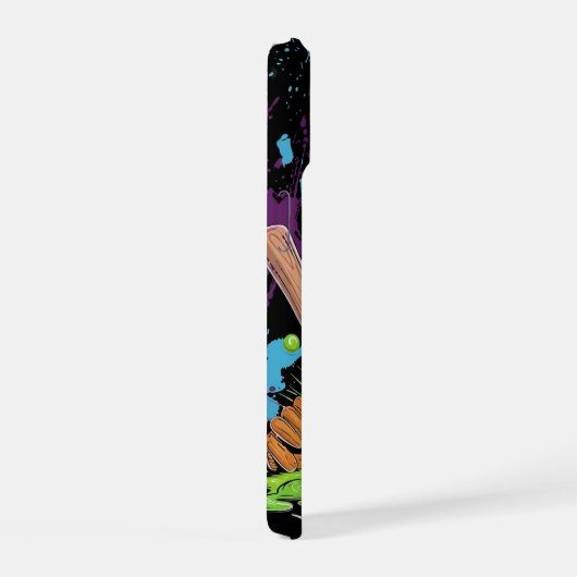 Baseball Ice Cream Drip With Sprinkles Home Plate iPhone 15 Case (Rechterkant)