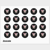 Baseball Ice Cream Home Bord Drip Youth Boys Base Ronde Sticker (Vel)
