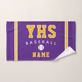 Baseball Icoon, Aangepaste Naam & School, Team Cad Handdoek