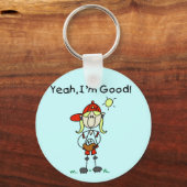 Baseball Ik ben Good Tshirts and Gifts Sleutelhanger (Voorkant)