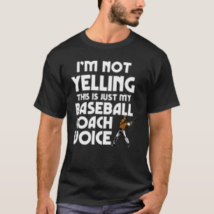 Baseball ik ga niet met honkbal spelen t-shirt