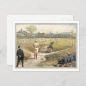  Baseball Illustration Briefkaart (Voorkant / Achterkant)