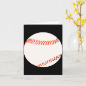 Baseball Illustration Kaart (Gele Bloem)