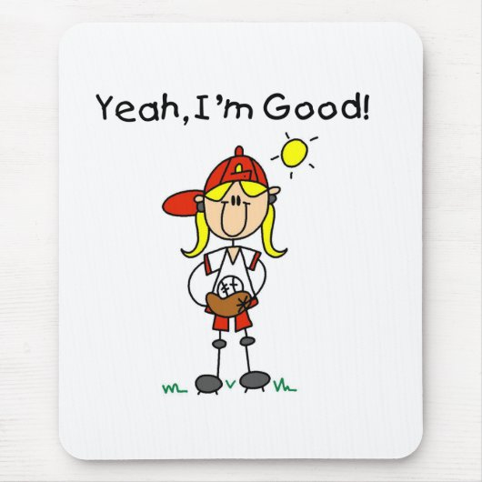 Baseball I'm Good Muismat (Voorkant)