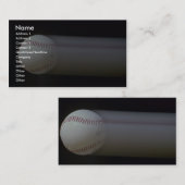 Baseball in beweging visitekaartje (Voorkant / Achterkant)