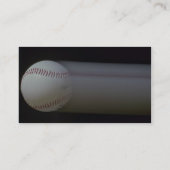 Baseball in beweging visitekaartje (Achterkant)