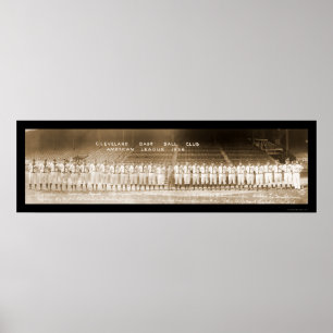 Baseball in Cleveland Photo 1936 Poster
