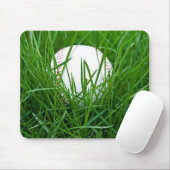 Baseball in Grass Muismat (Met muis)